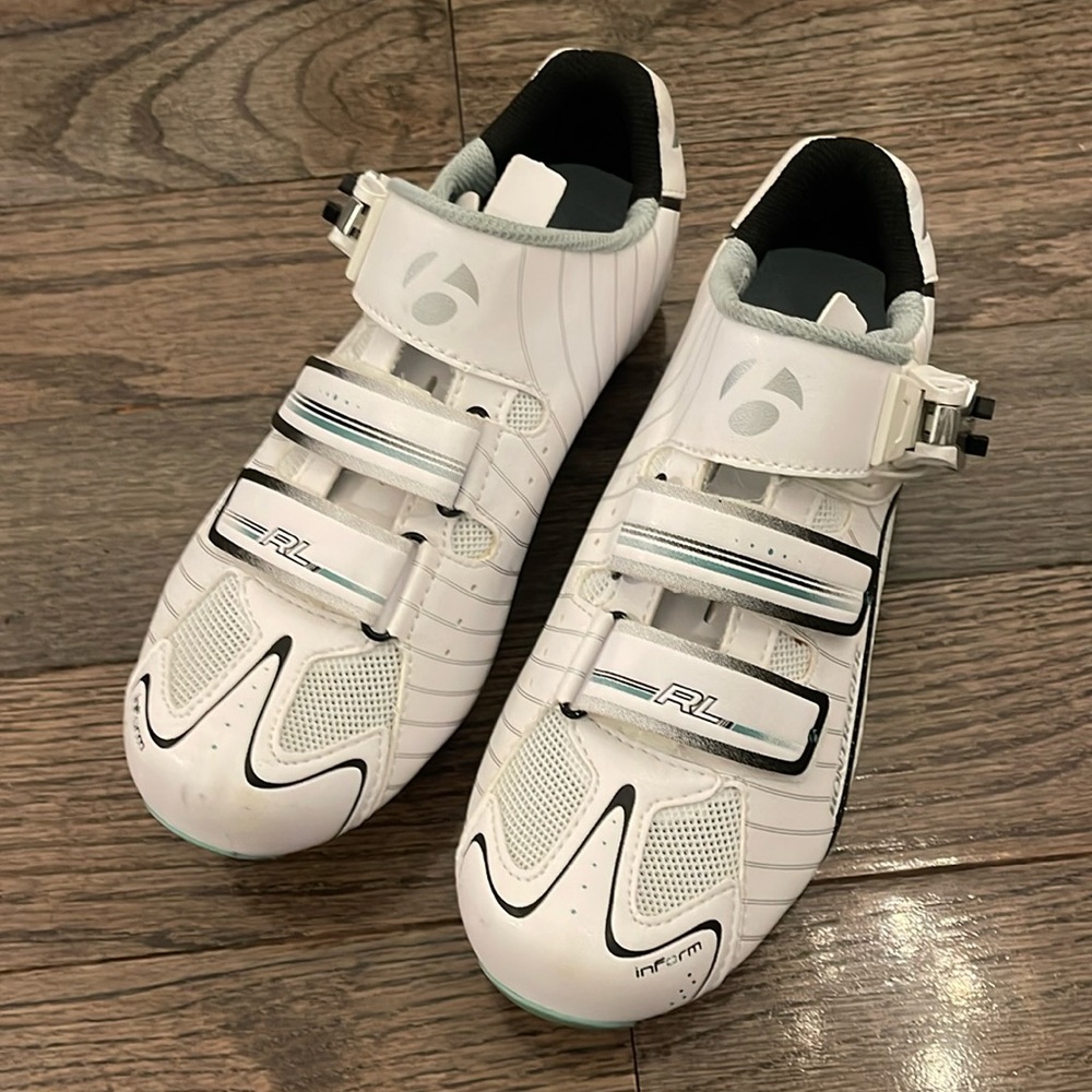 Bontrager Hilo Inform Road Cycling‎ Shoes Women's  5.5 White Teal Black